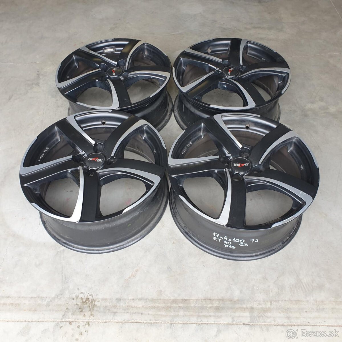 Hliníkové Alutec disky 4x100 R17 7J ET40 - 4