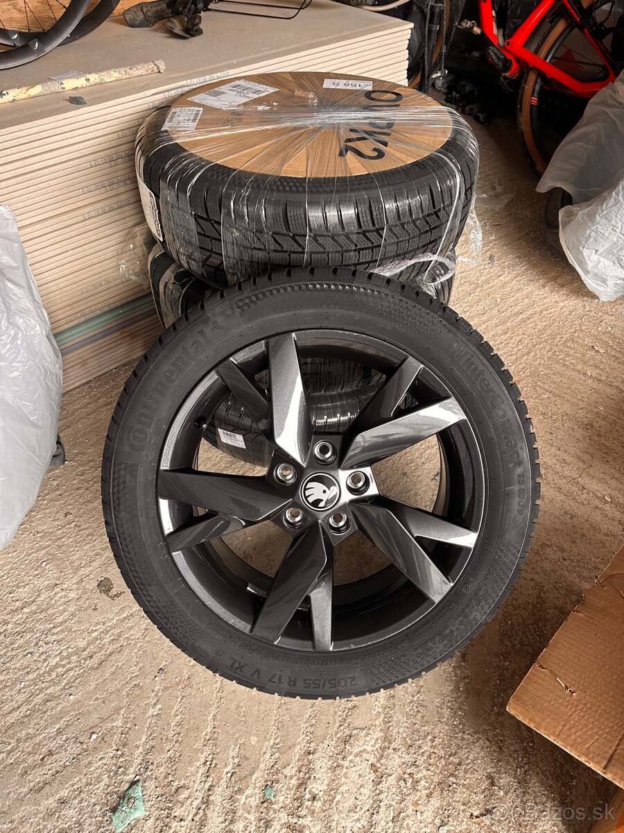Zimna sada - pneu skoda octavia R17 205-55 - 4