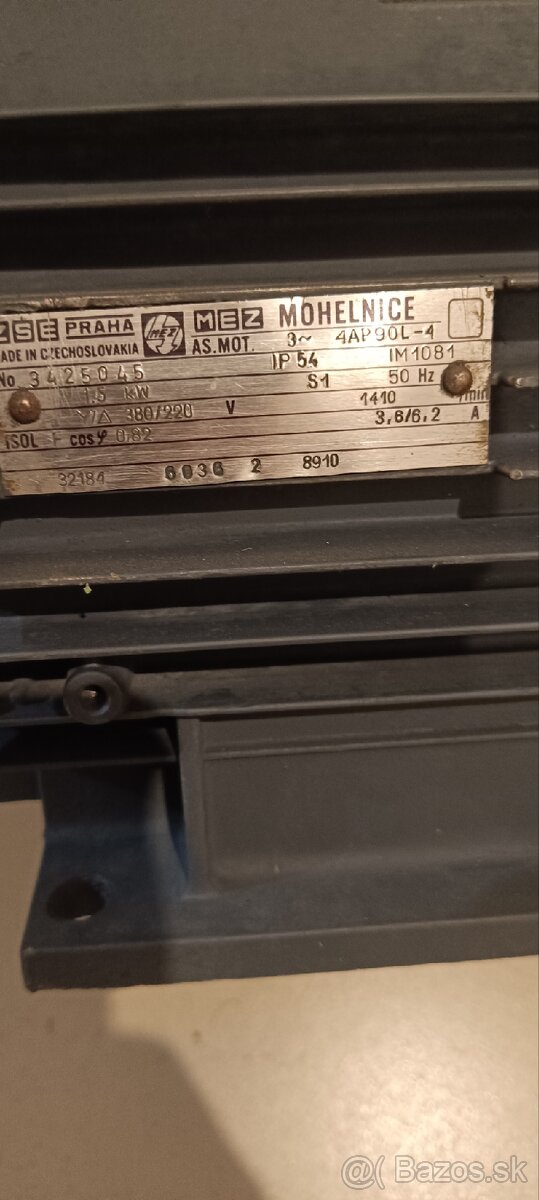 1,5kw/1400ot.min zanovne na predaj. - 4