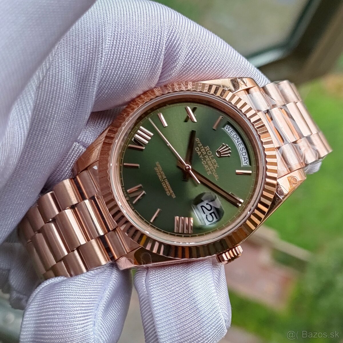 Rolex Day Date Olive Dial - 4