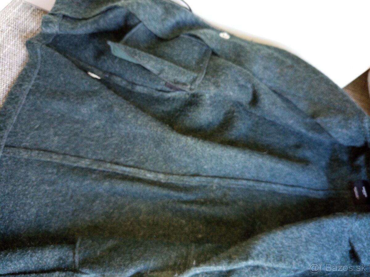 Dámske kabáty zelený a bordová - 4