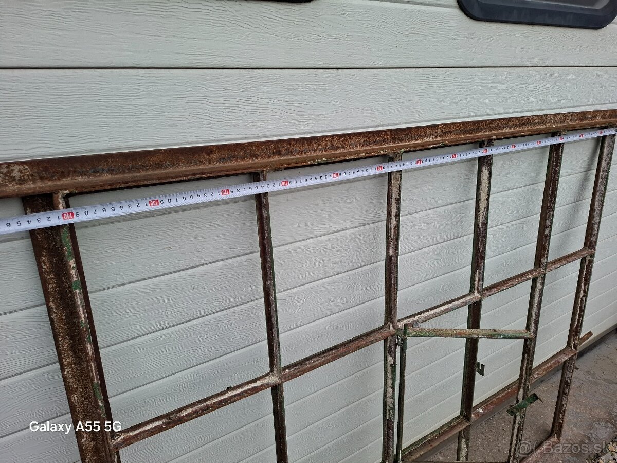 Stare kované idustrialne zelezne retro vintage - 4