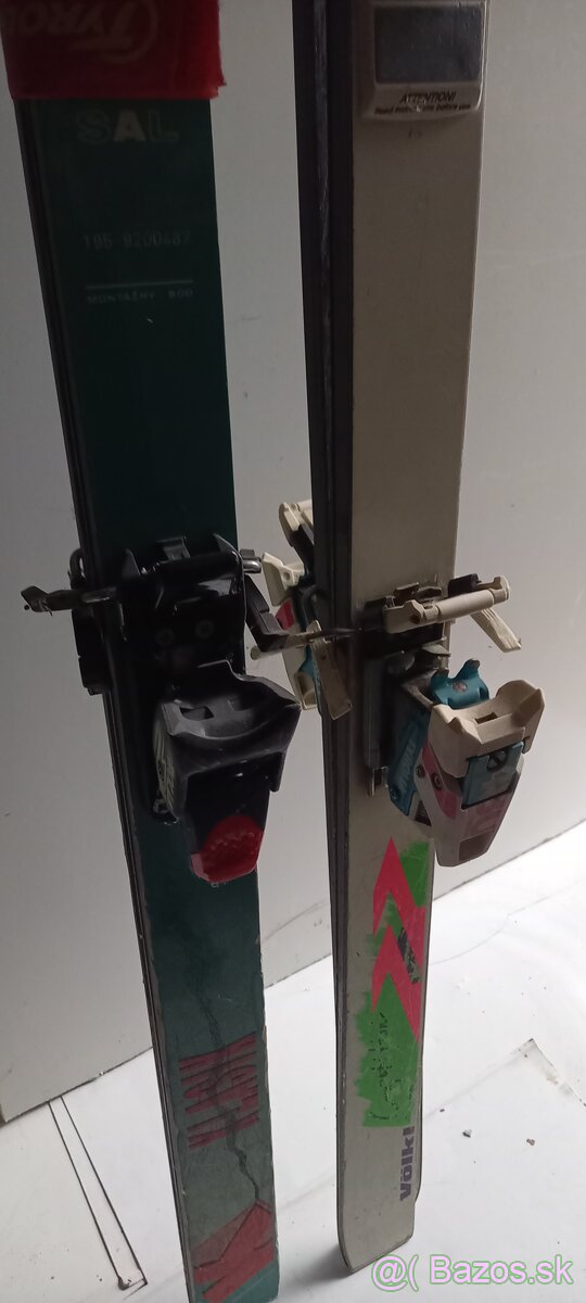 Lyže dva typy+palice - 4