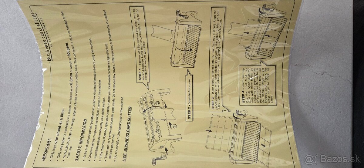 Rezacka na vizitky - 4
