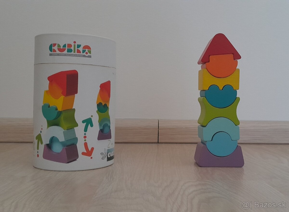 Drevená balančná skladačka Kubi - 4