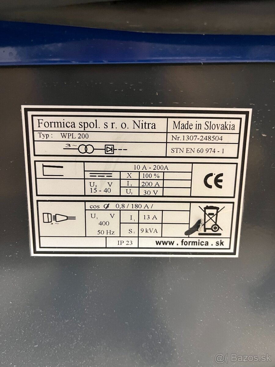 ZVáračka Formica WPL 200, 200A, 400V, profesionálna - 4