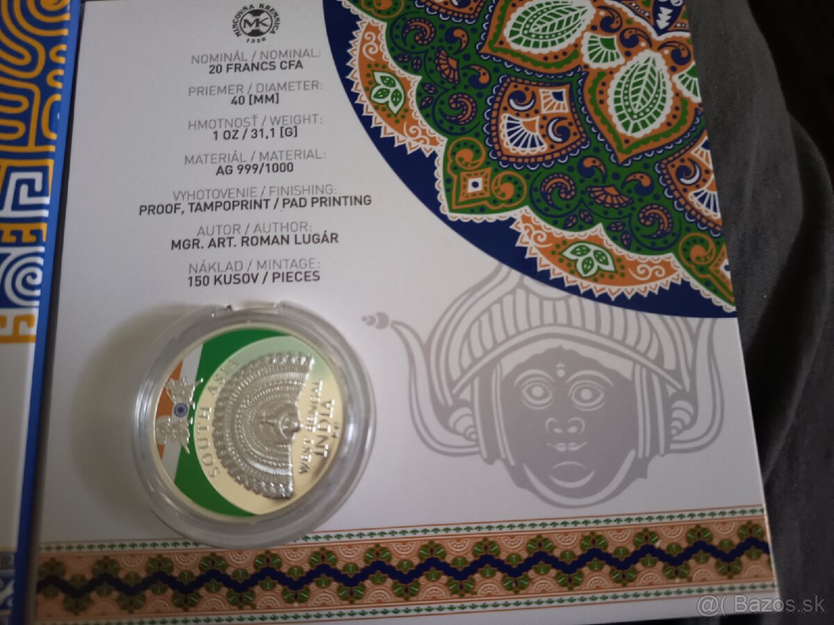 Predám investičné mince rituálne masky - 4