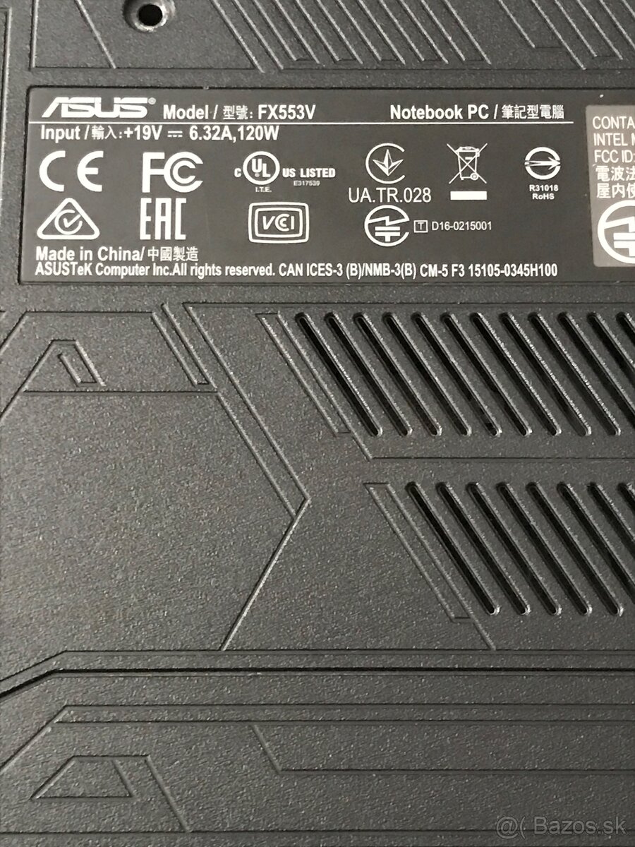 Predám Herny Notebook ASUS FX553V ČÍTAŤ POPIS - 4