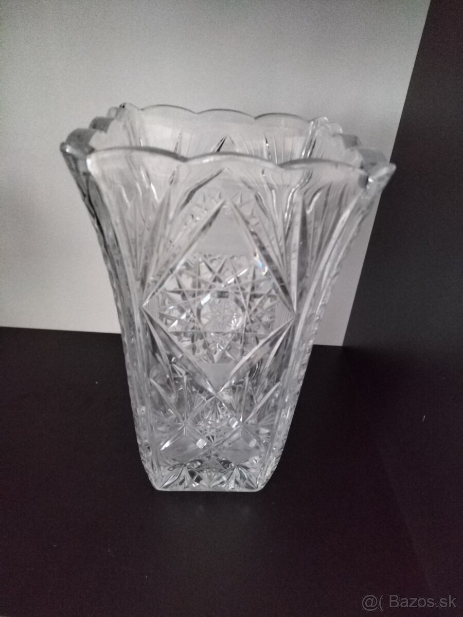 Predám kryštálovú vázu a misu - 4