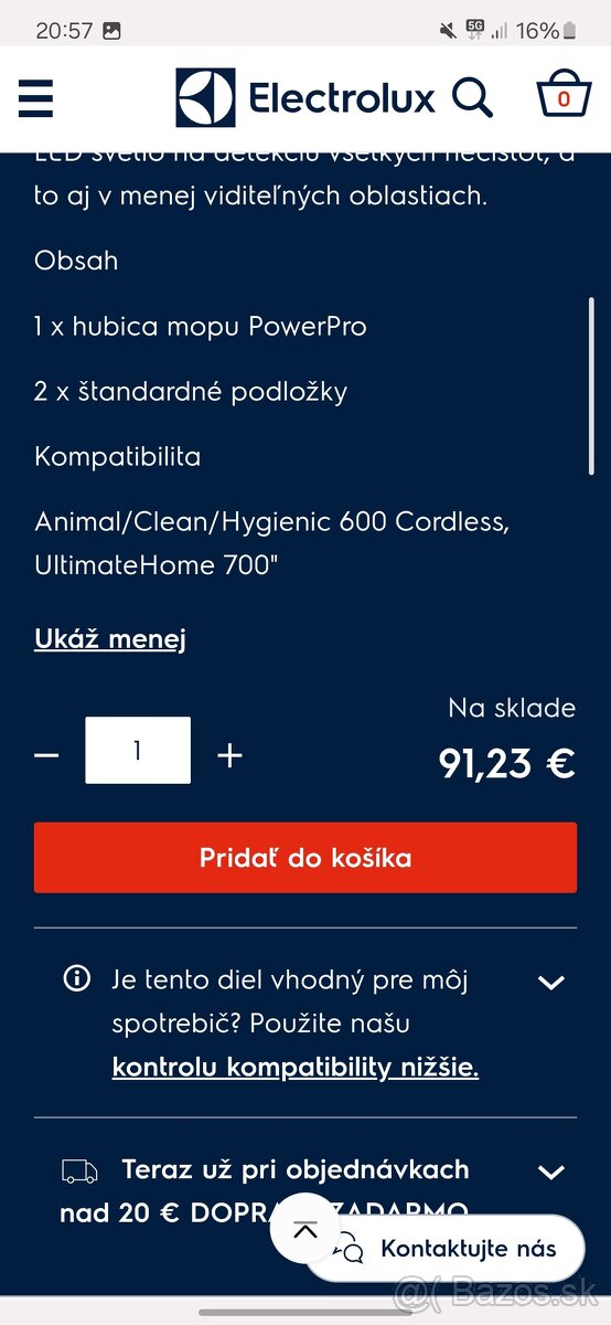 Electrolux mop na tycovy vysavac - 4