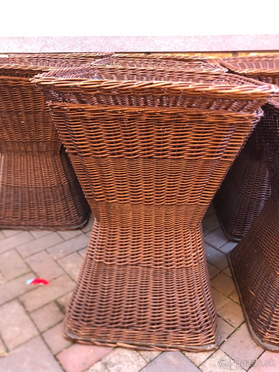 Prutený stojan, kvetináč - 4