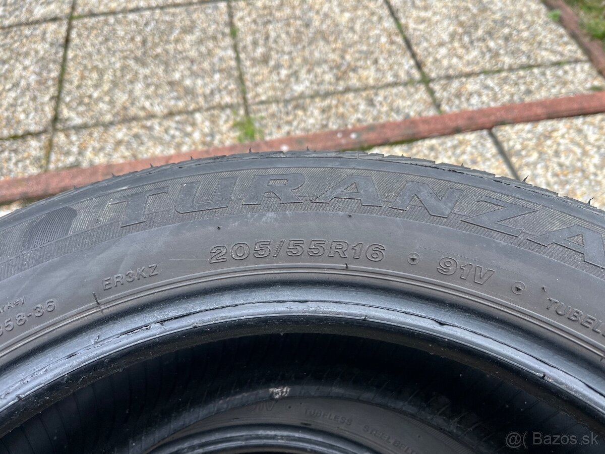 Preďam letné pneu.Bridgestone Turanza 205/55 r16 - 4