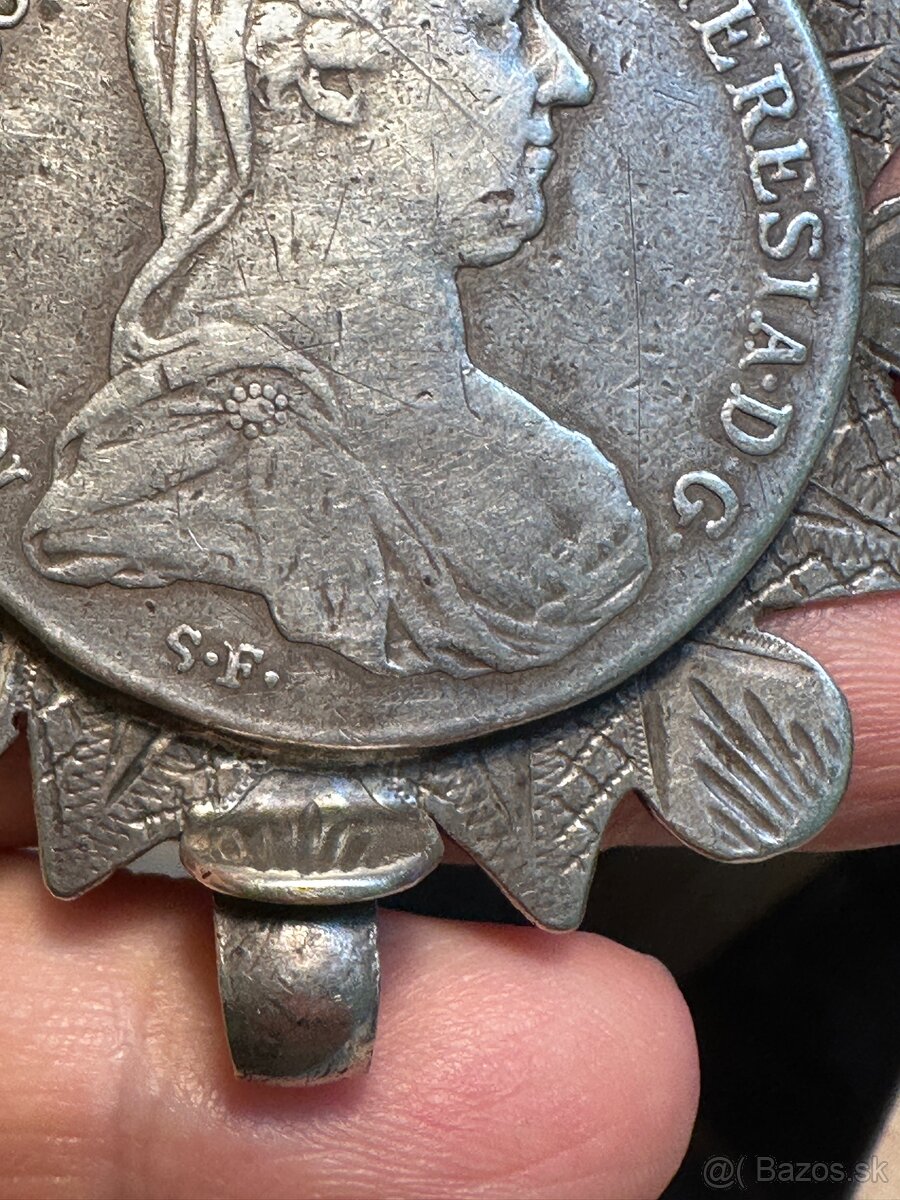 Strieborná minca v prívesku - 4