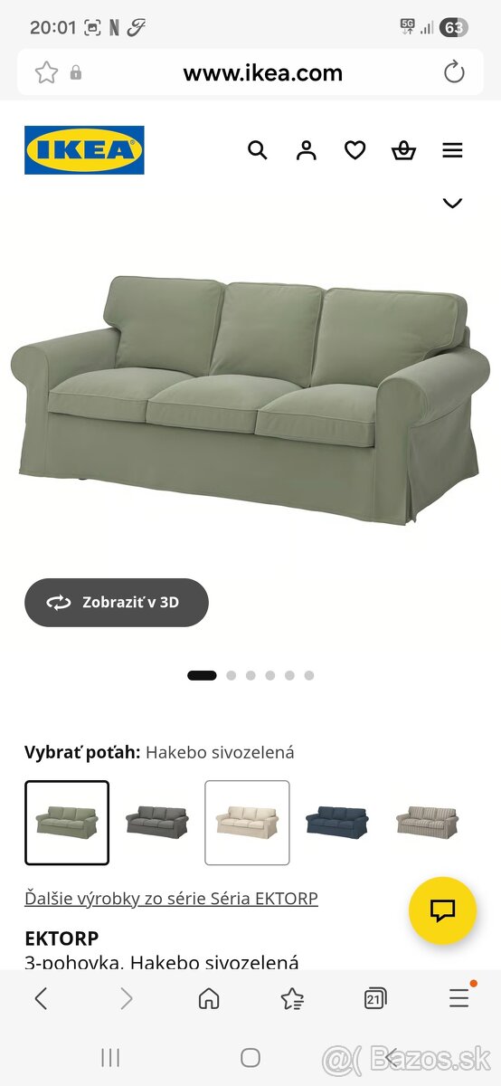 Sedačka Ikea/Ektorp - 4