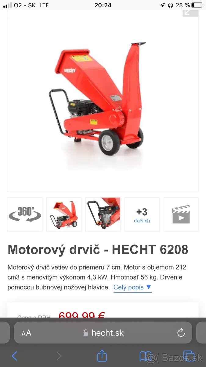 Hecht 6208 Motorový drvič - 4