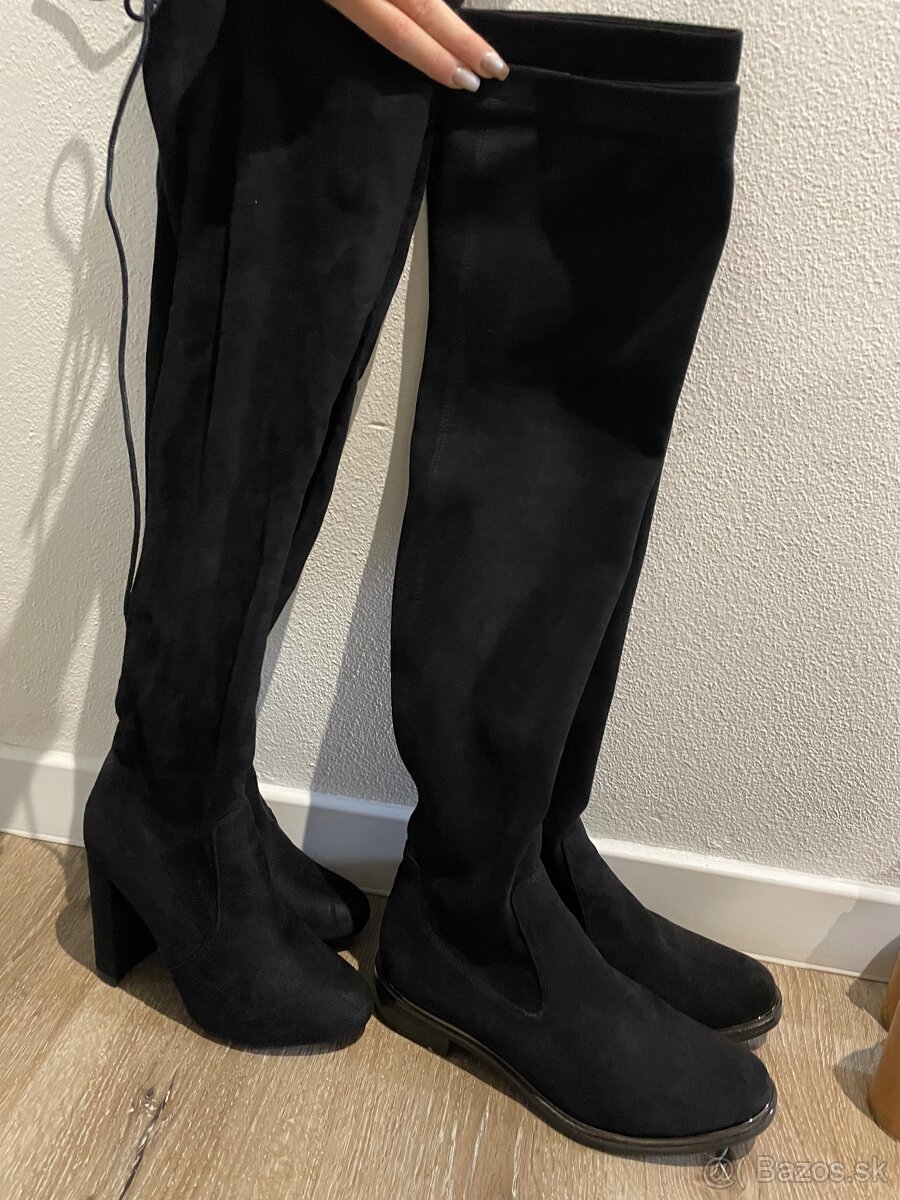 Cizmy nad kolena veľkosť 36 - 4