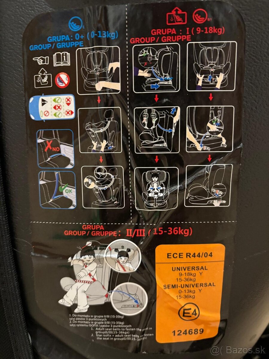 Detská autosedačka Mokki Caretero - 4