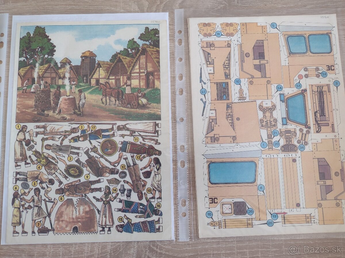 Vystrihovačky, papierové modely 1 - 4