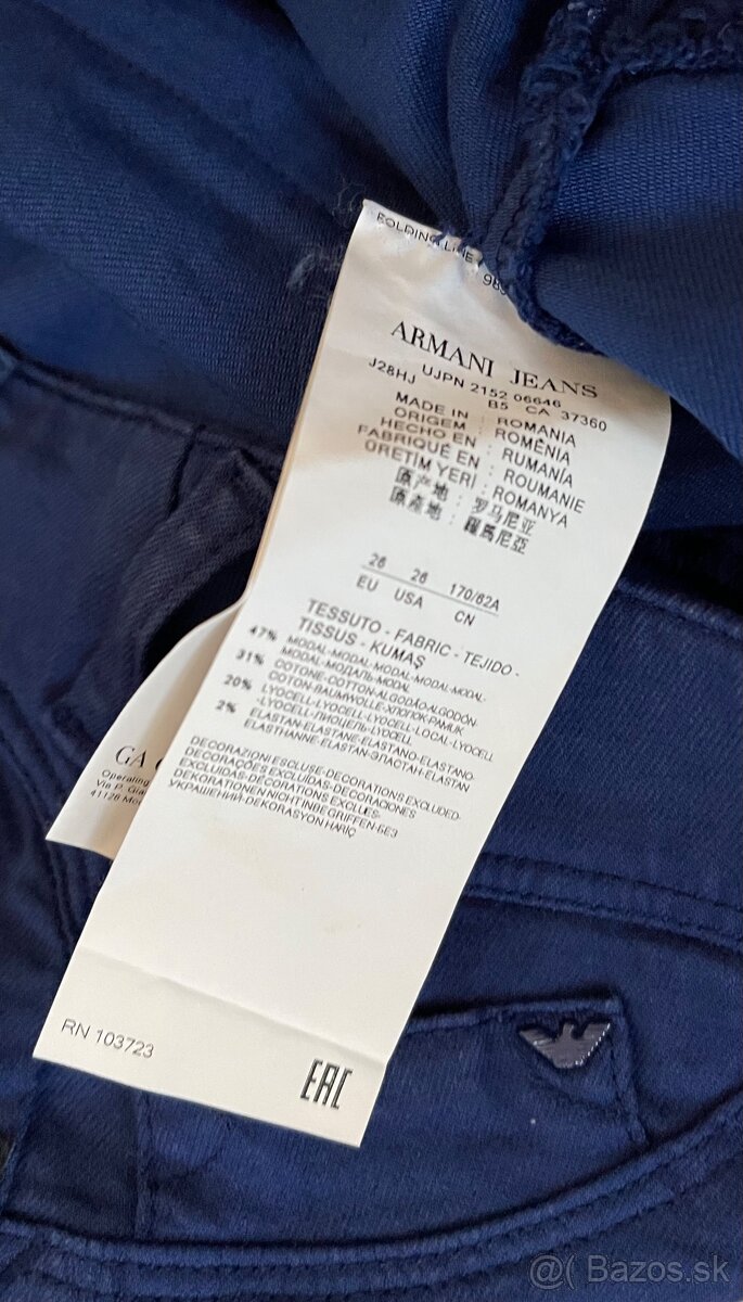 Armani Jeans rifle modre 26 - 4