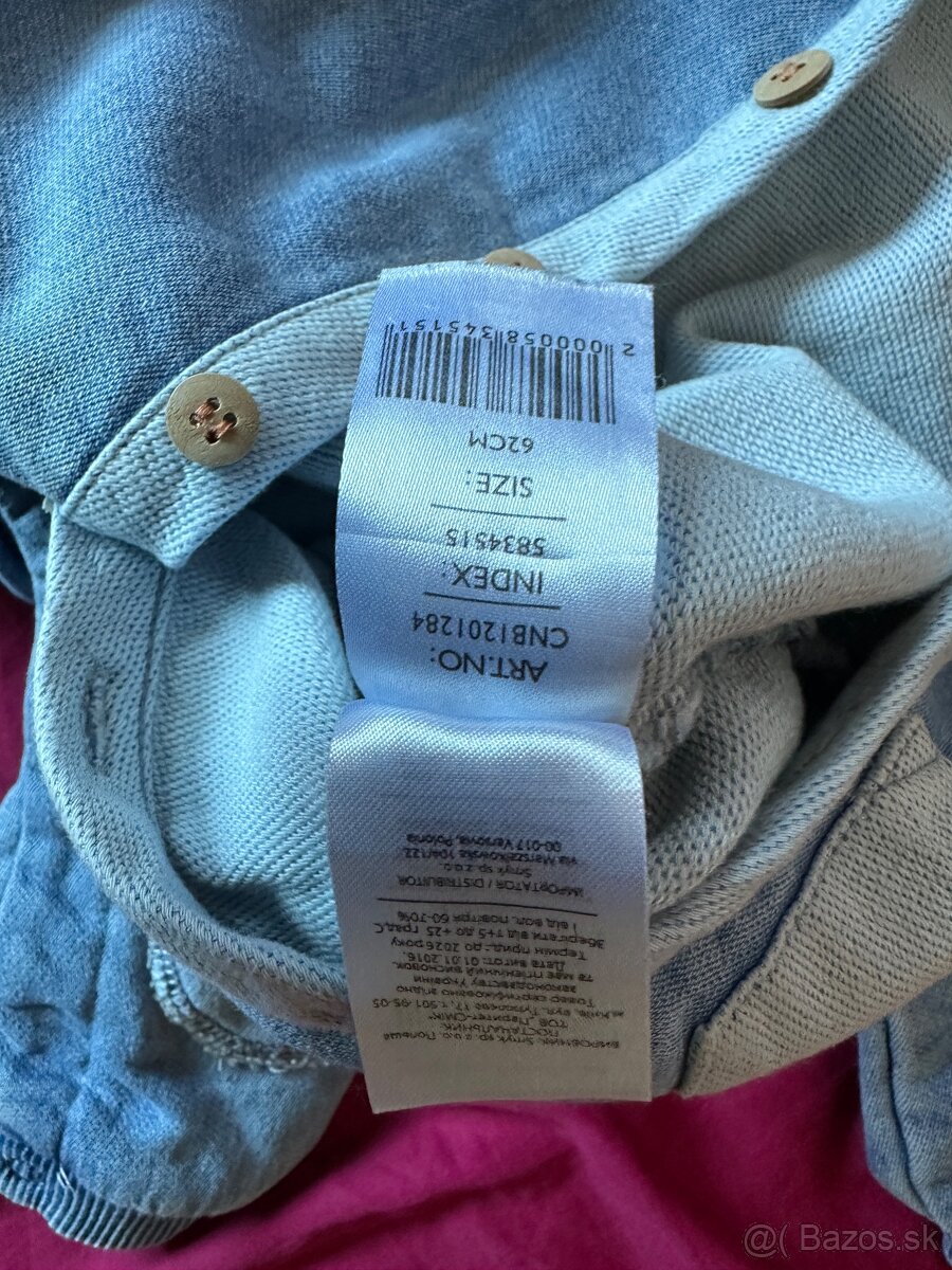 Jeansovy Overall pre baby - 4