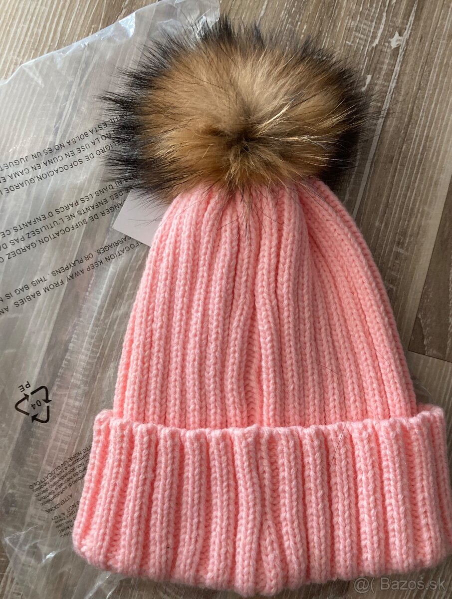 Dámska zimná Čiapočka s brmolčekom/úplne Nová - 4