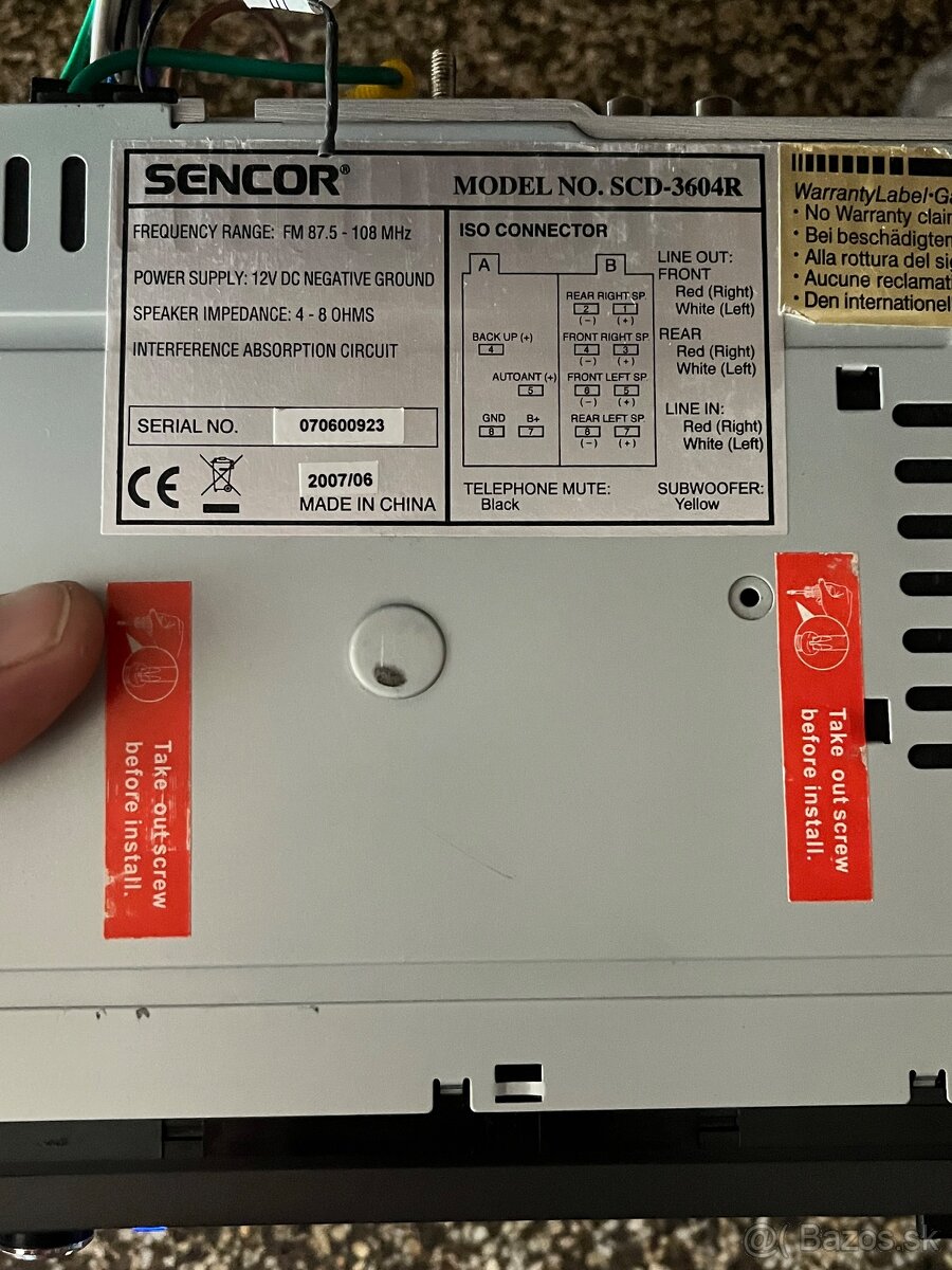 Predám Sencor SCD 3604R - 4