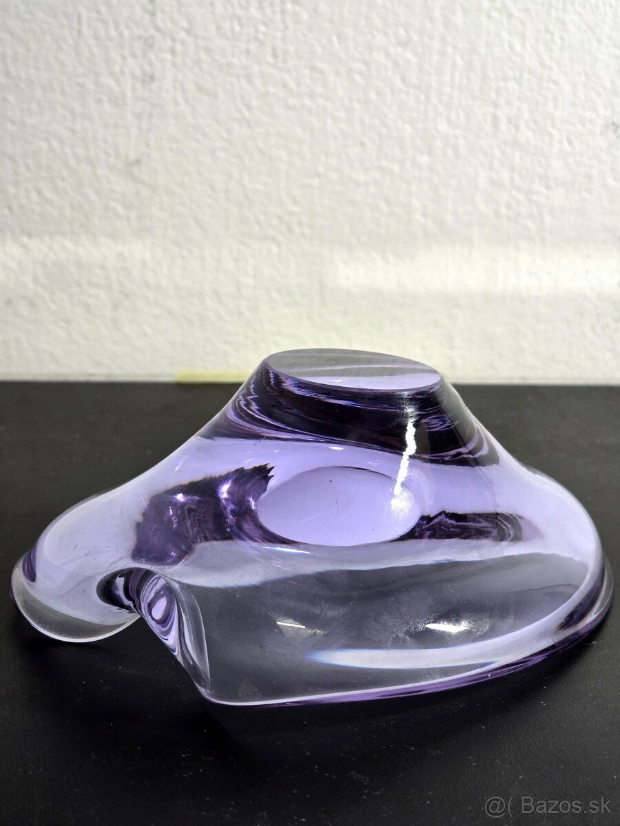 Retro sklenený popolník Miroslav Klinger - 4