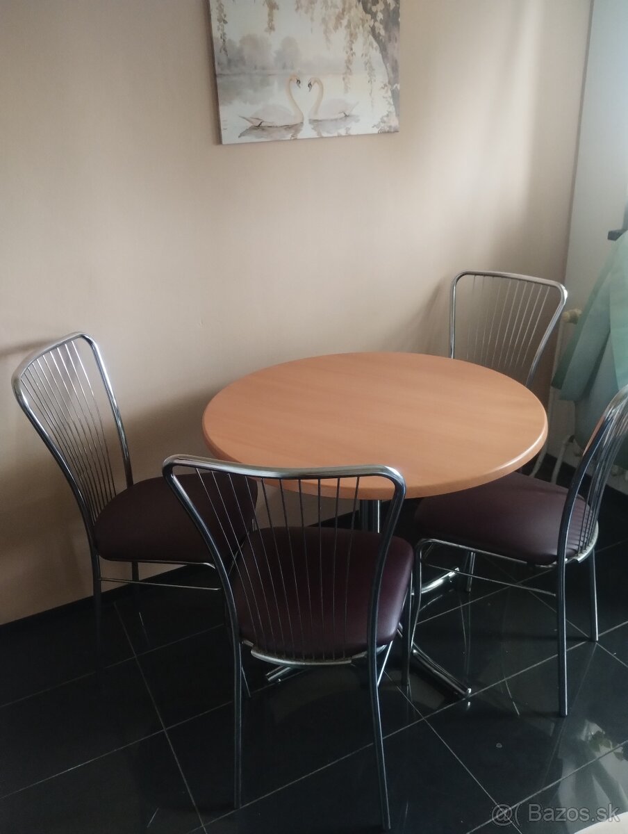 Predám retro stolík a 4 stoličky ( BA PETRŽALKA) - 4