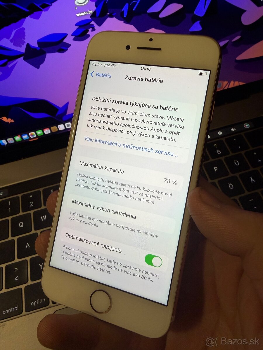 iPhone 7 Rose Gold 128GB + nabíjačka + Kryt - 4