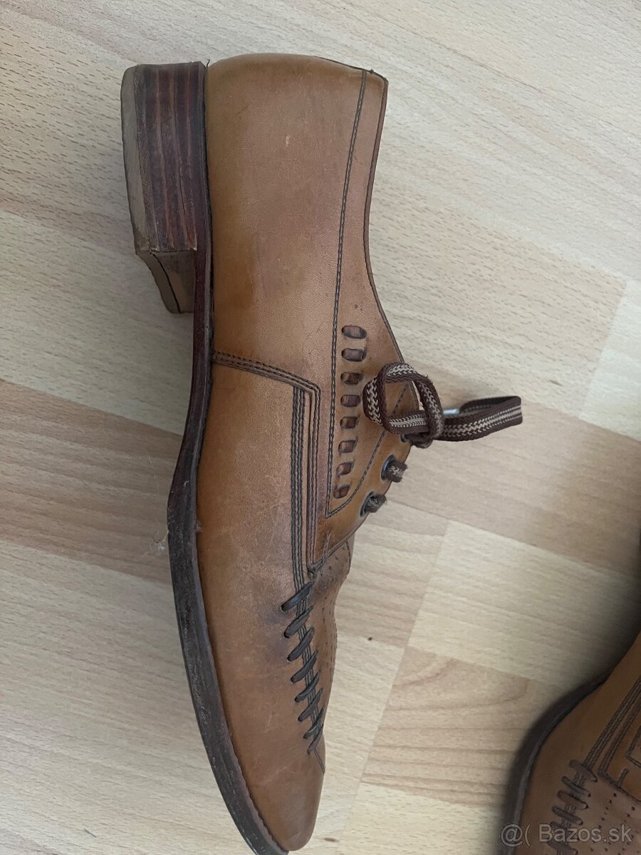 Kožené oblekové vintage vel 40 - 4