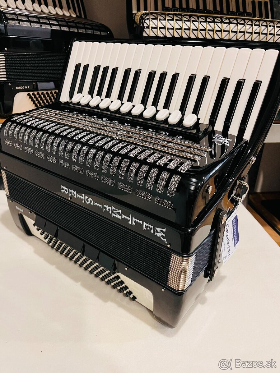 Predám akordeón Weltmeister TOPAS 96, v zánovnom stave. - kr - 4