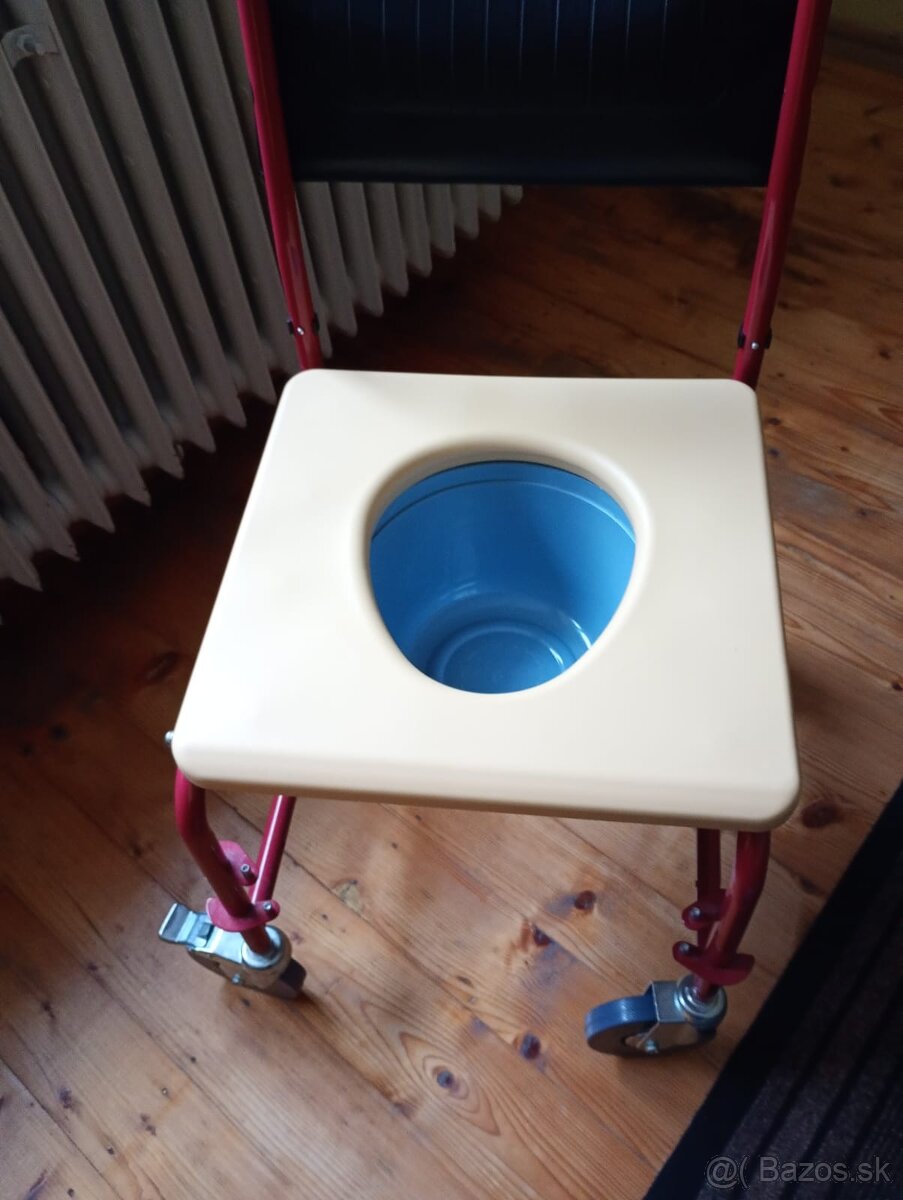 Koliesková toaletná stolička. - 4