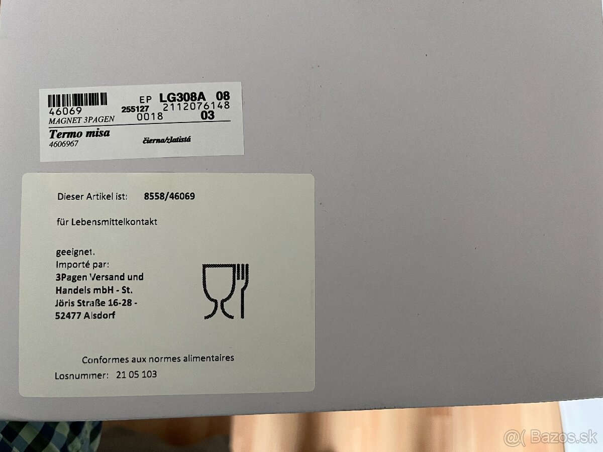 Termo misky Magnet 3Pagen ciernozlate - 4