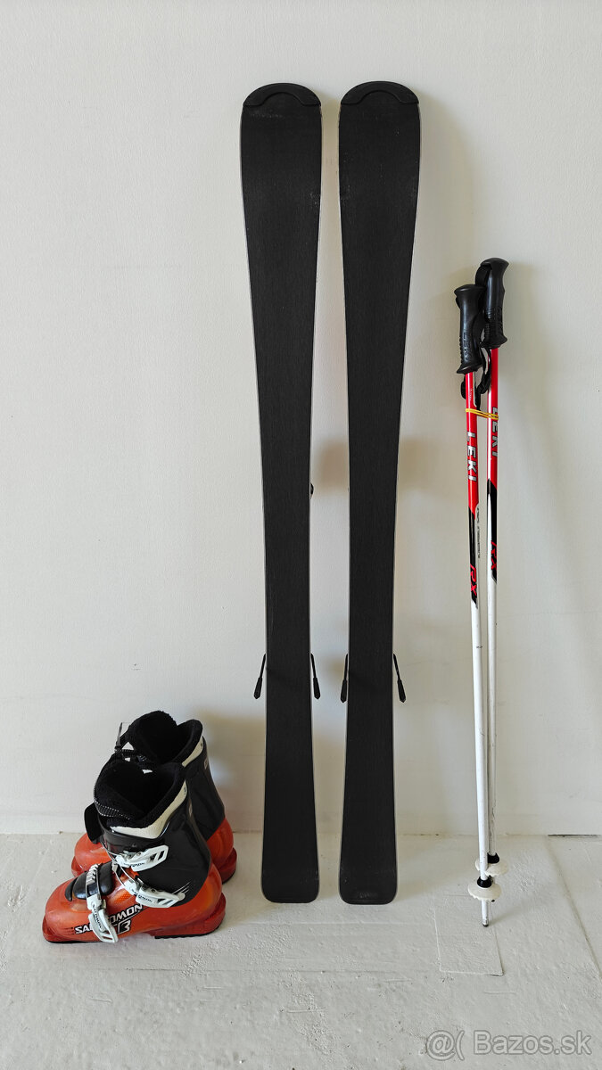 LYŽE ROSSIGNOL PURSUIT JR 120CM + LYŽIARKY SALOMON 37,5EUR - 4