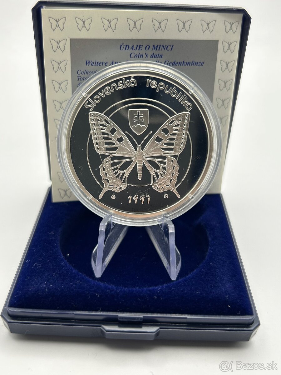 500 sk 1997 Pieniny proof investičné striebro - 4