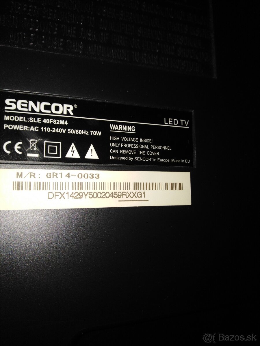 TV Sencor SLE40F82M4 - 102cm/Full HD/HDMI/VGA/USB - 4