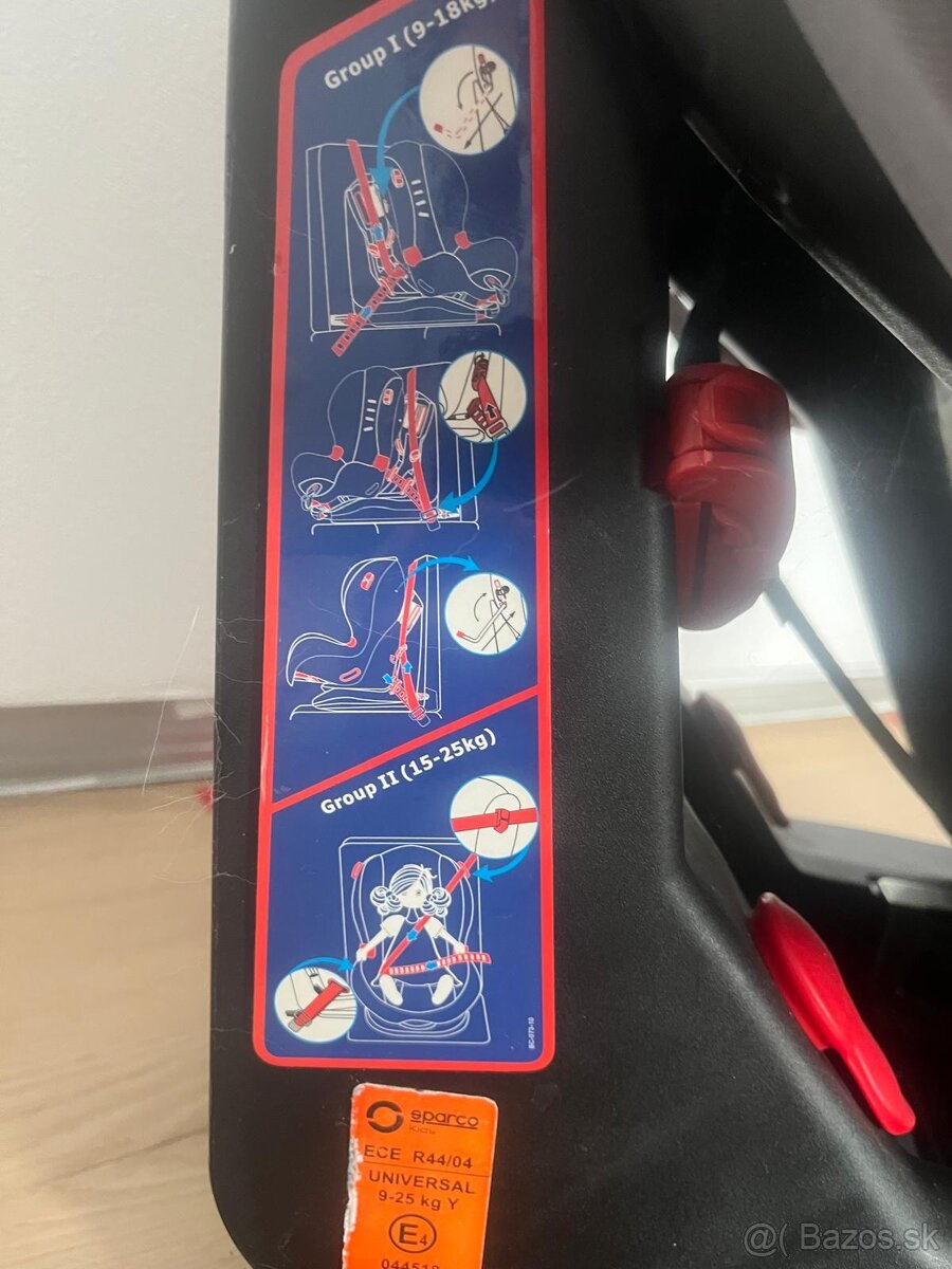Predám detskú autosedačku Sparco 9-25kg - 4