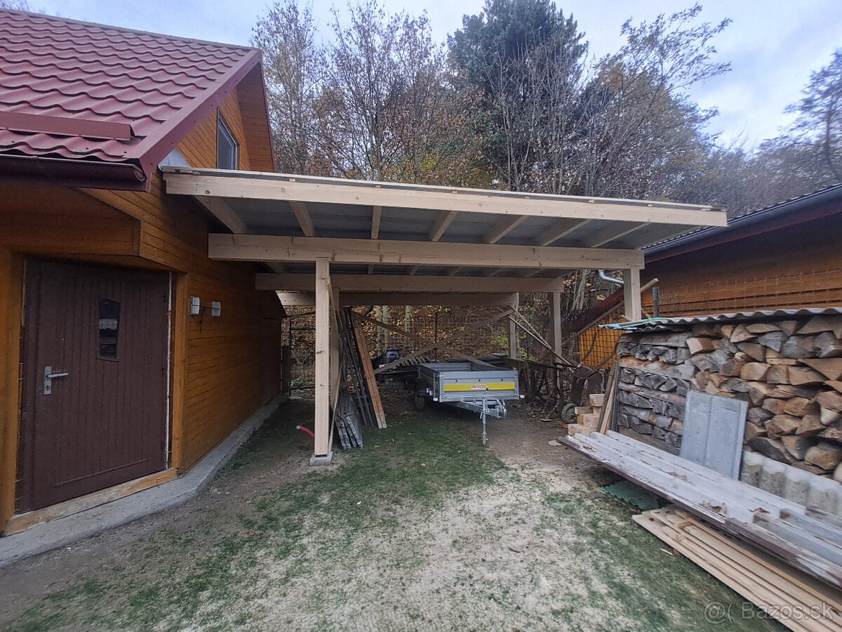 Predám nový drevený prístrešok – masívna konštrukcia - 4