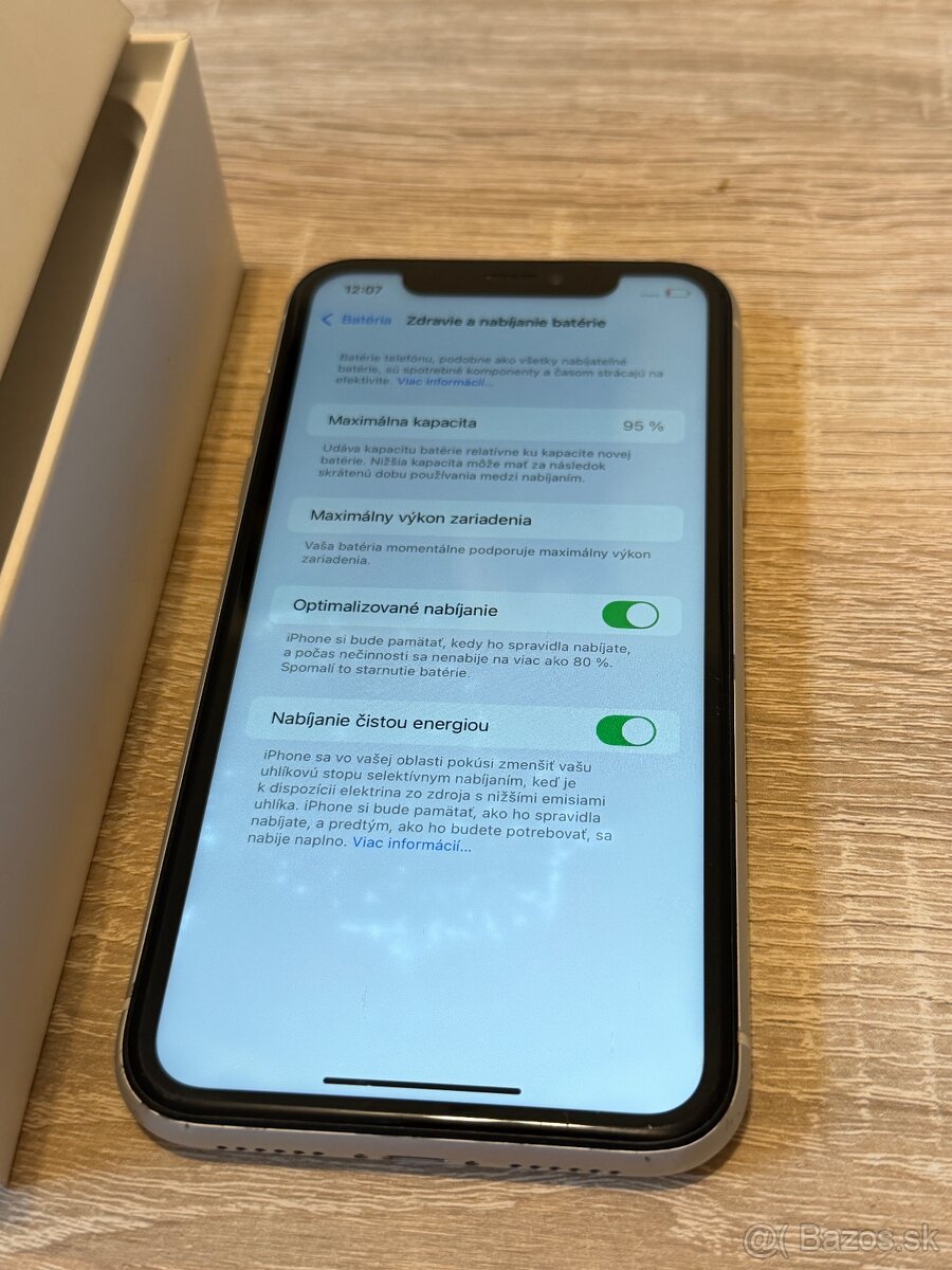 Apple Iphone XR 64Gb - Batéria 95%, biely - 4