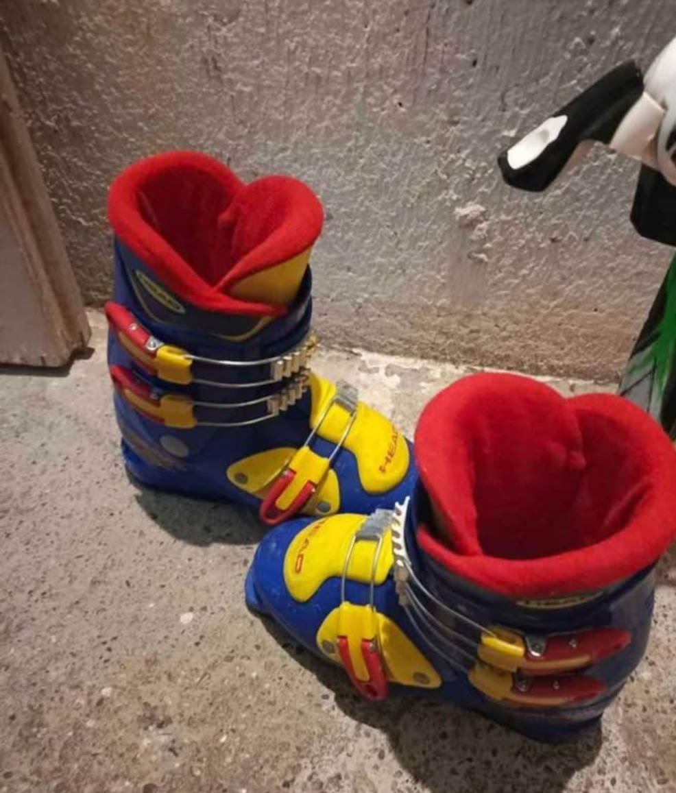 Predám detské lyže TECNOPRO 120cm + lyžiarky HEAD velk. 240- - 4