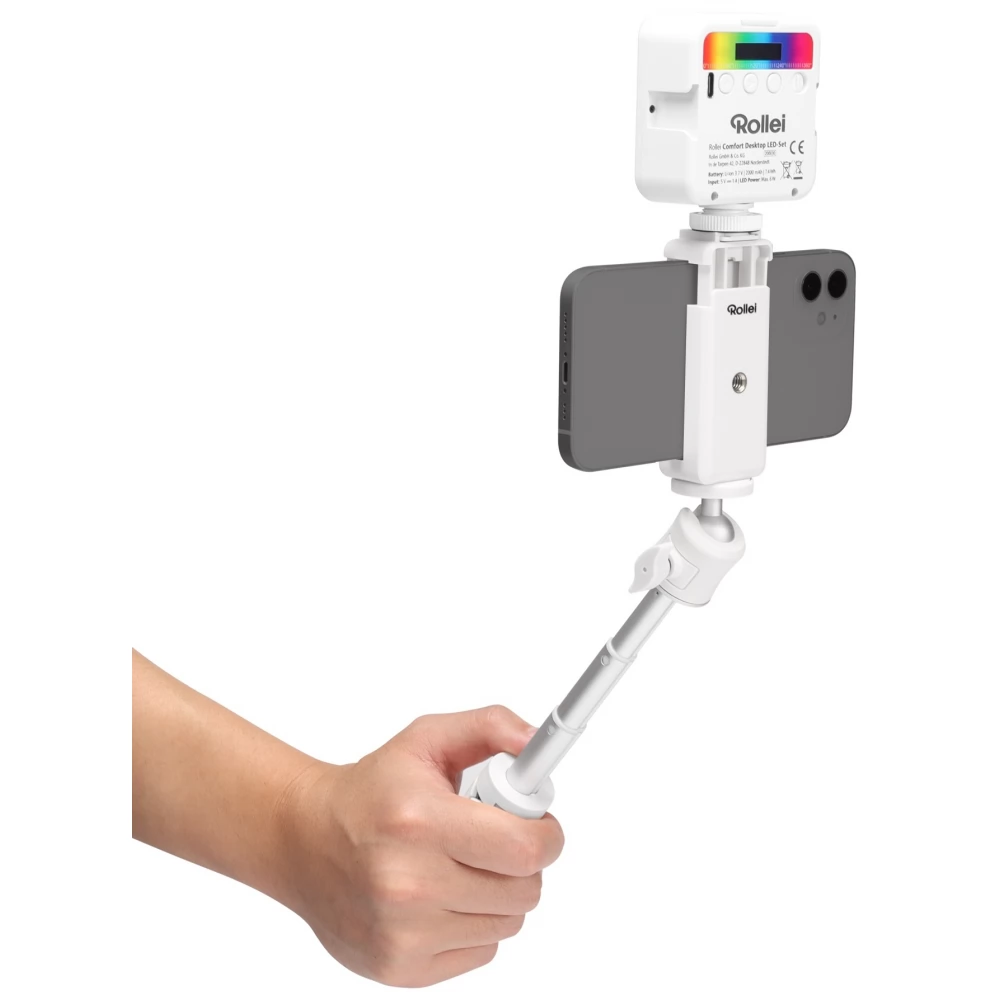 Rollei Lumis dobíjacie RGB svetlo s teleskopickým statívom - 4