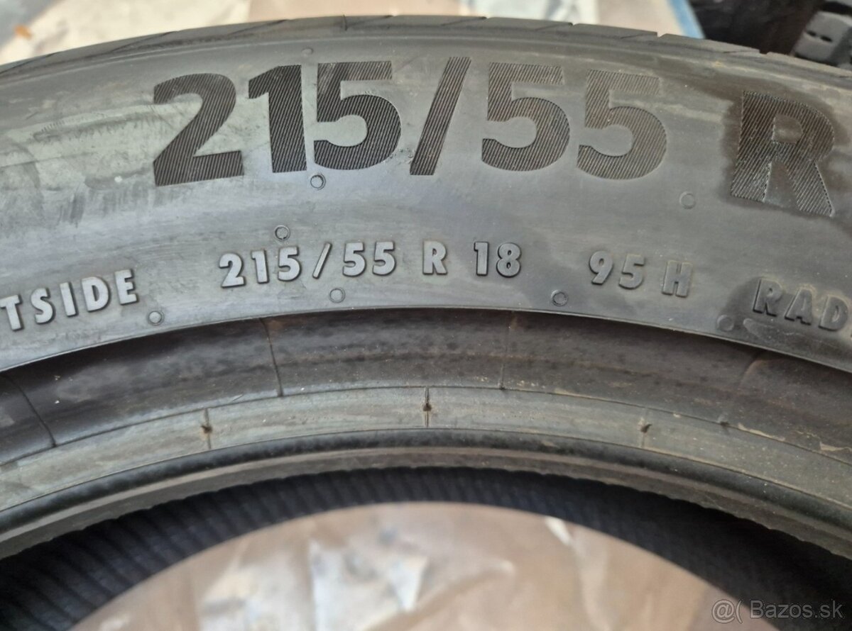 215/55 r18 letné 2 ks CONTINENTAL - nejazdené - 4