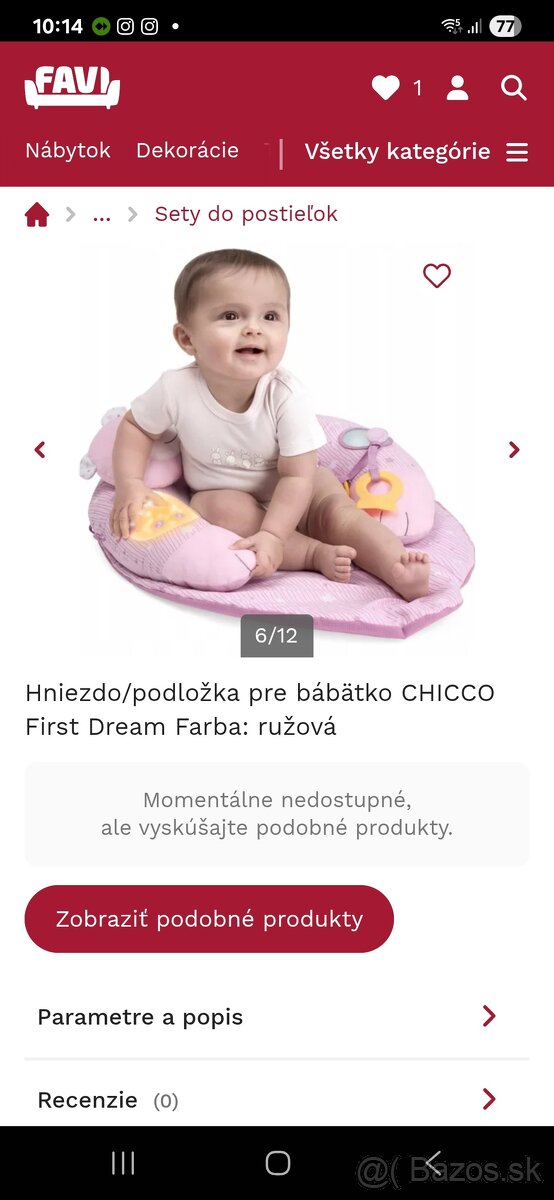 CHICCO Moje prvé hniezdo / vankúš na bruško - 4