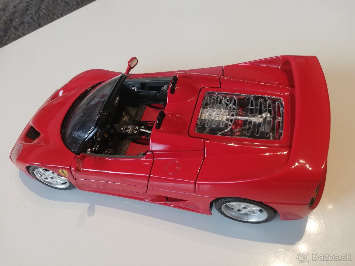 1:18 FERRARI F50 cabrio Bburago cervena - 4