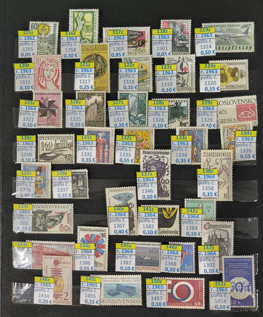 Poštové známky Československo - 4