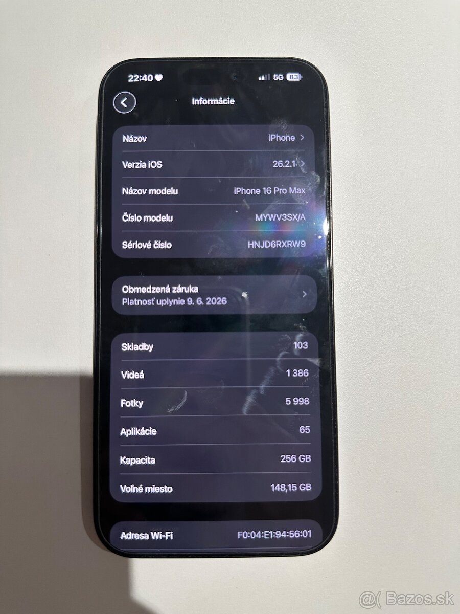 iPhone 16 Pro Max 256 GB čierny titán - 4