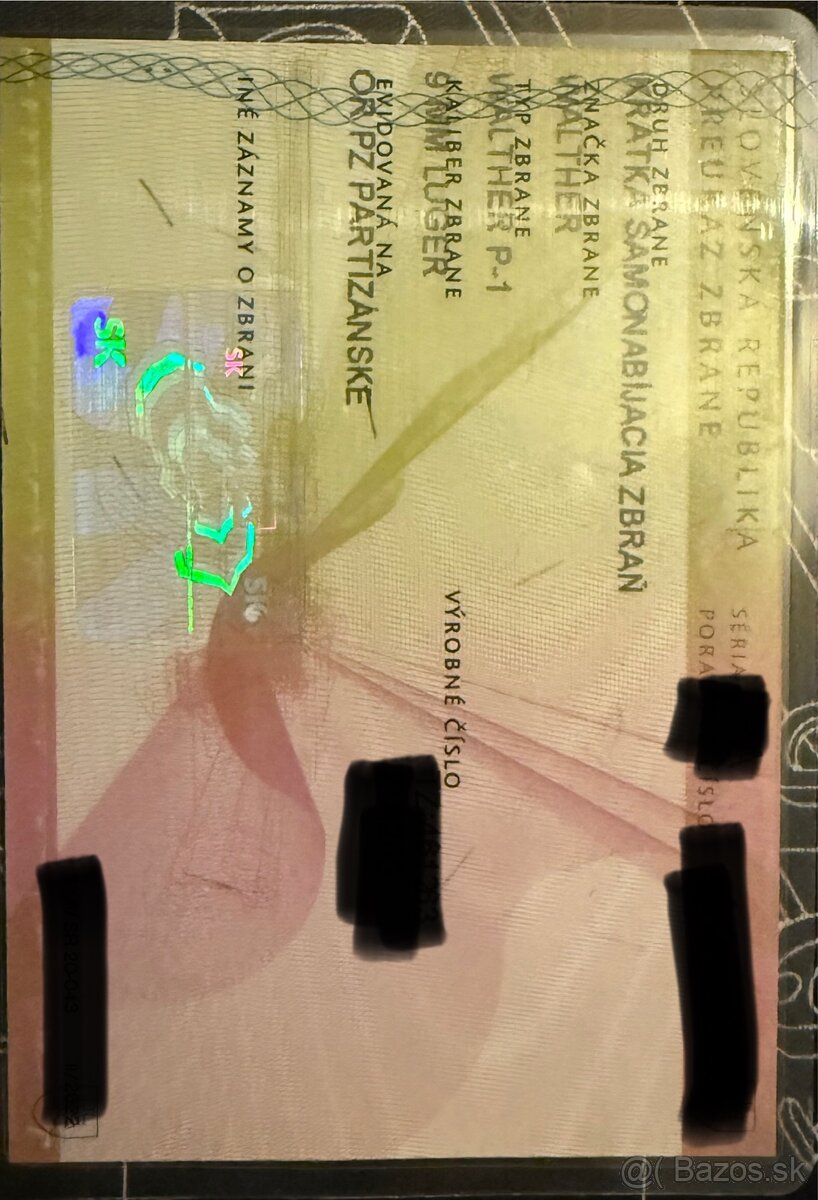 Walther P-1 9mm top stav - 4