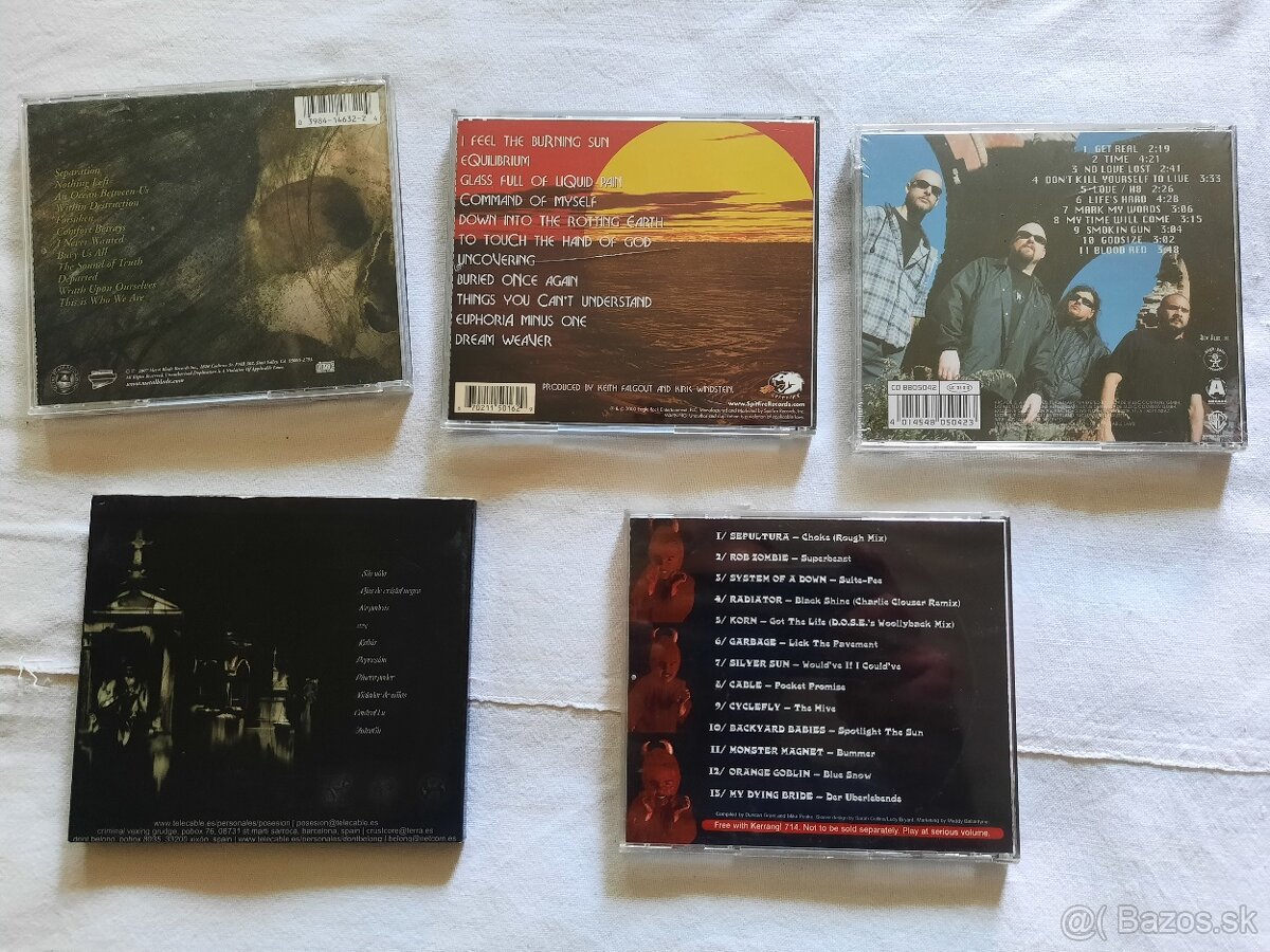 Zbierka CD death , trash metal - 4