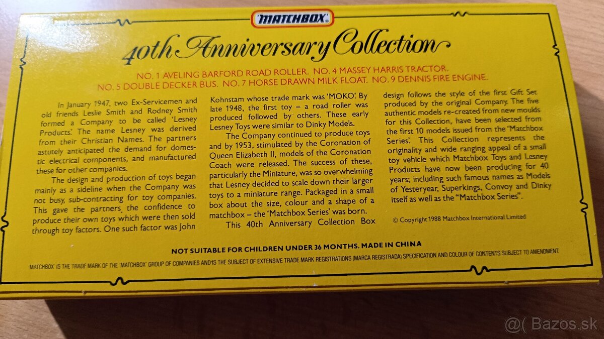 "MATCHBOX" SERIES 40 TH - 4