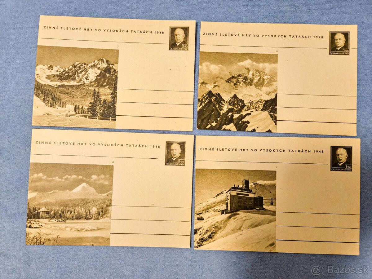 dopisnice Vysoké Tatry 1948 - 4